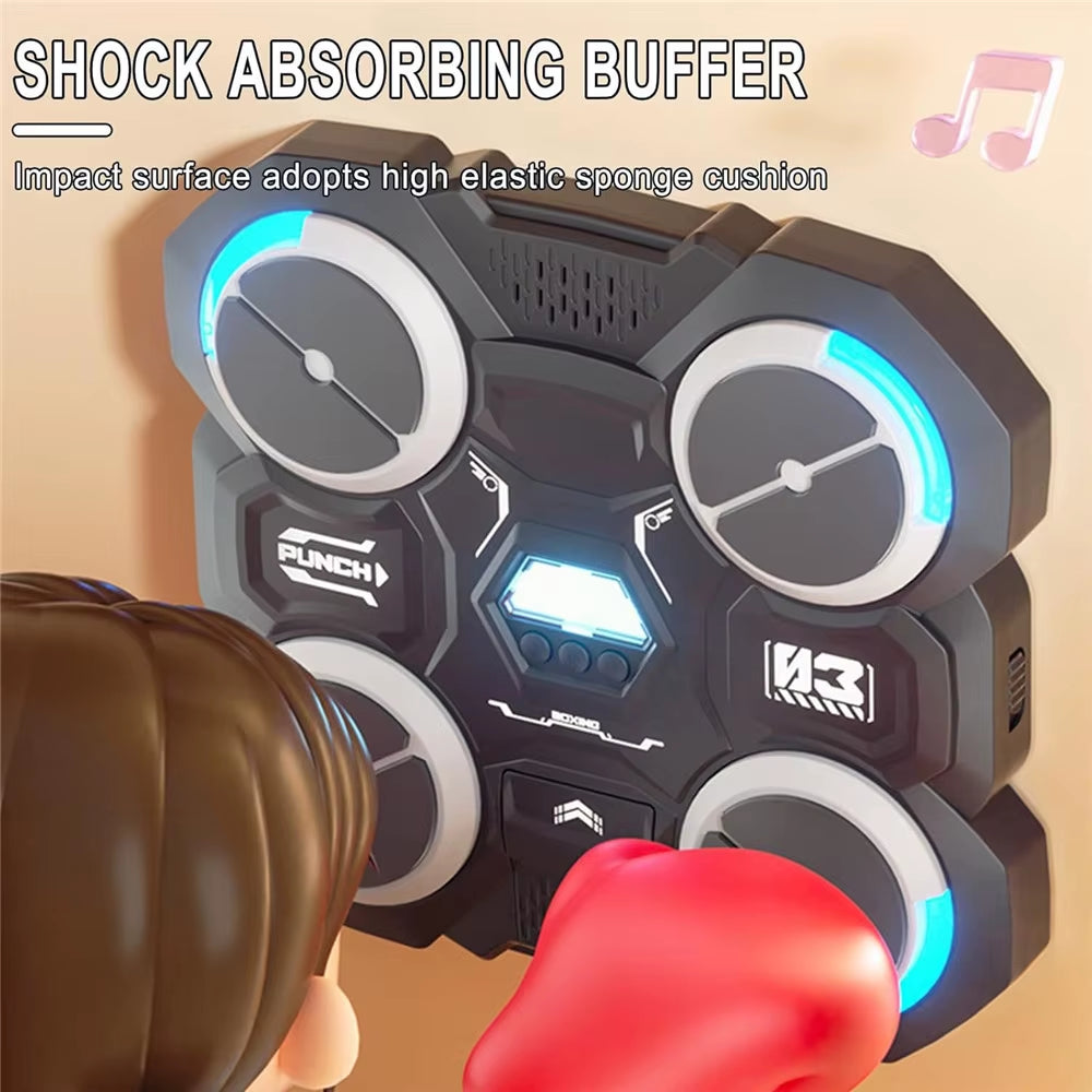 Bluetooth-Enabled Smart Music Boxing Machine for Children - Wall-Mounted Design